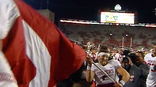 Oklahoma's Mayfield apologizes for flag incident at Ohio State's