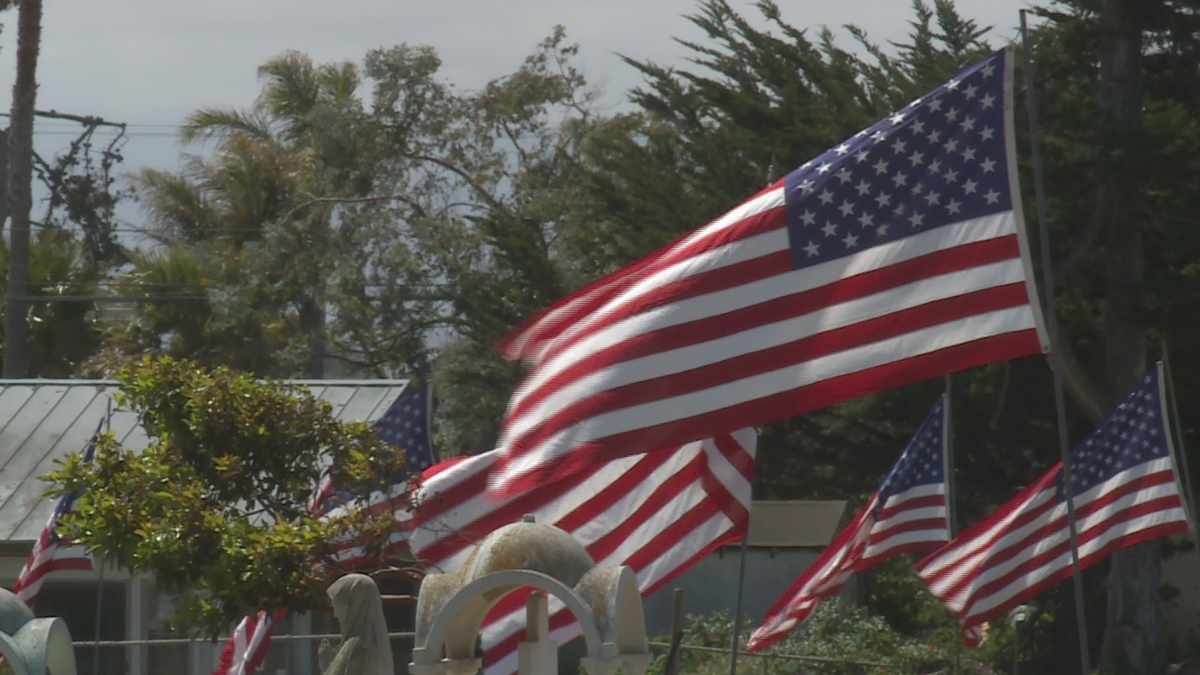 Hundreds of flags decorate Castroville Public Cemetery honoring the ...