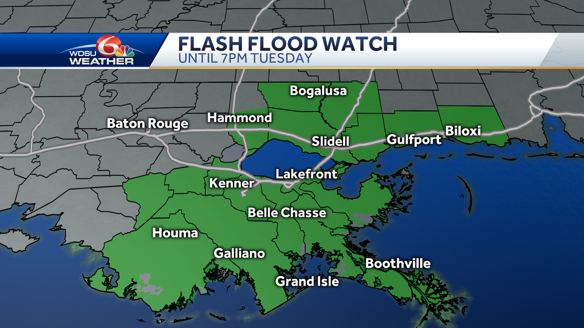 Flash Flood Watch through Tuesday