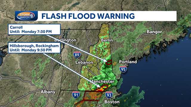 New Hampshire forecast: Flash flood warning - Vimarsana News