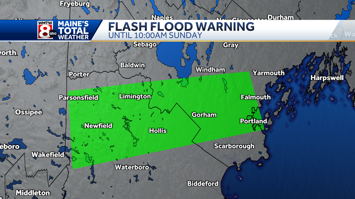 Flash Flood Warning including Portland ME, South Portland ME and ...