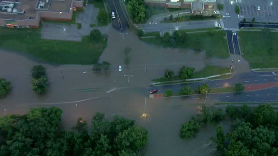 Images of flash flooding in Kansas City