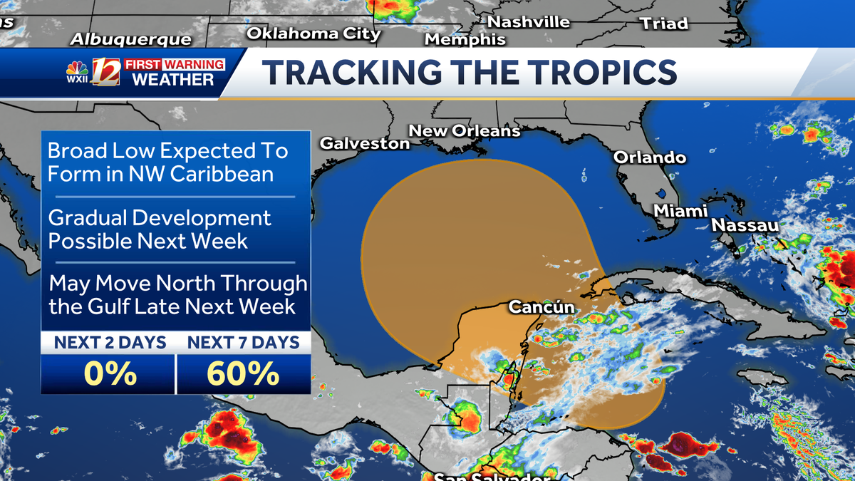 Tropical system may develop in the Gulf of Mexico next week