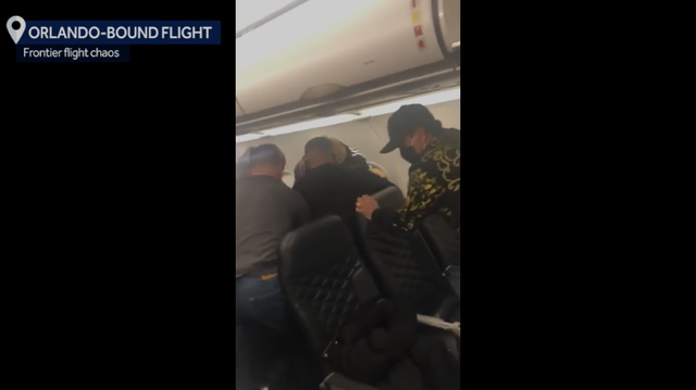 'Disruptive passenger' subdued on flight is caught on camera - Vimarsana News