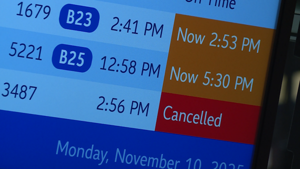 Flight cancellations impact travelers, including Sycamore High School's marching band