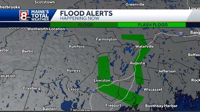 Flood warnings issued as rivers rise across Maine 