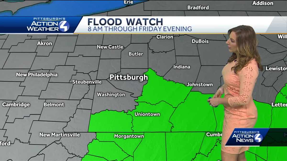 Flood watch in effect for parts of Western Pennsylvania through Friday ...