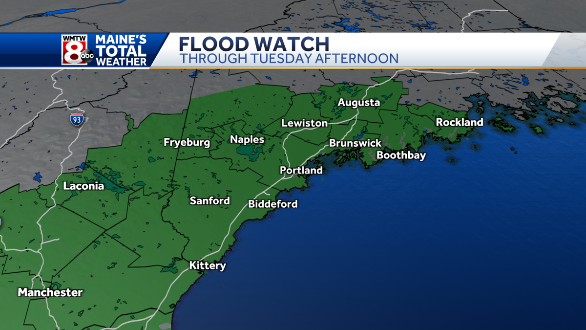 Soaking Labor Day Rain Could Cause Flooding In Maine