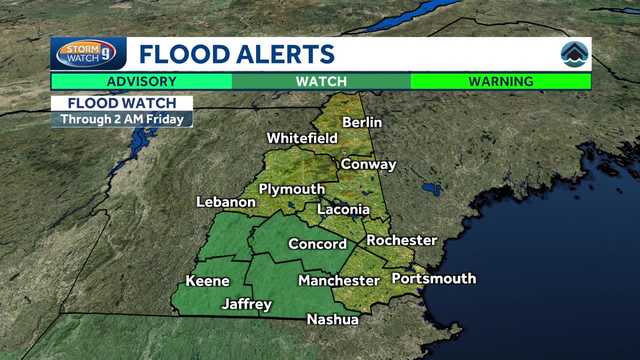 New Hampshire forecast: Flood watch for southwestern spots - Vimarsana News