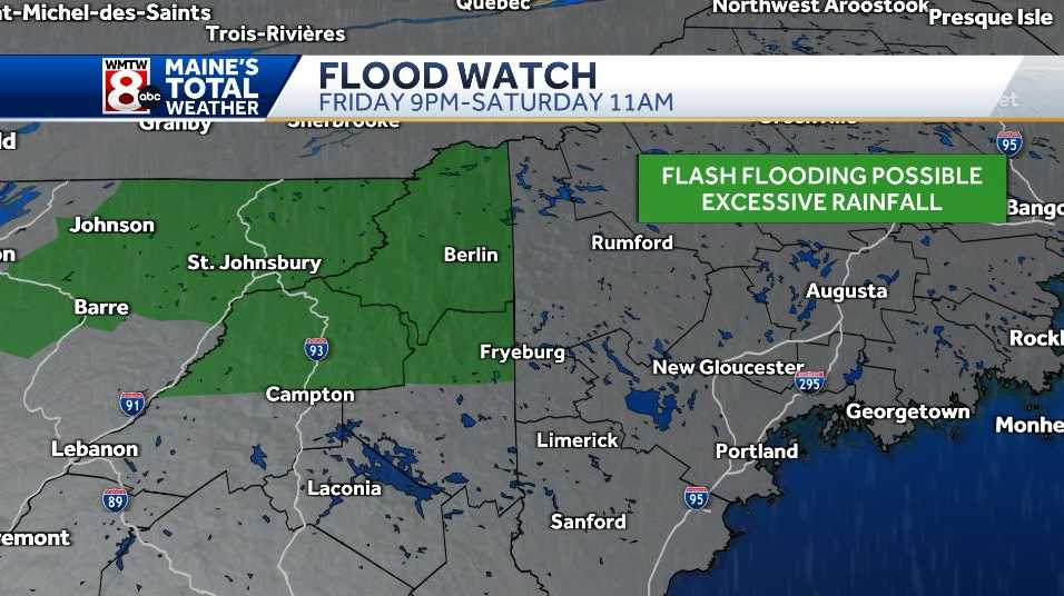 Flood Watch Issued For Parts Of Nh Before Debby's Remnants Arrive