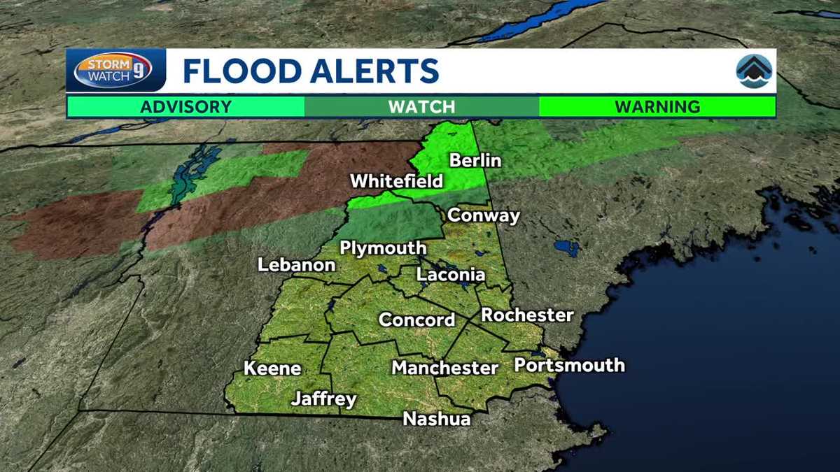 Storms on Thursday to be more isolated less strong after flooding damage seen in New Hampshire  WMUR Manchester