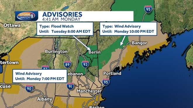 Strong storm pulls away from NH with lingering flooding in spots