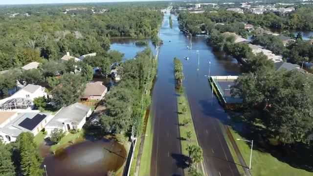 Drone video shows flooding in Orlando - Vimarsana News