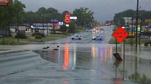 Flooding closed Highway 78 in Forestdale