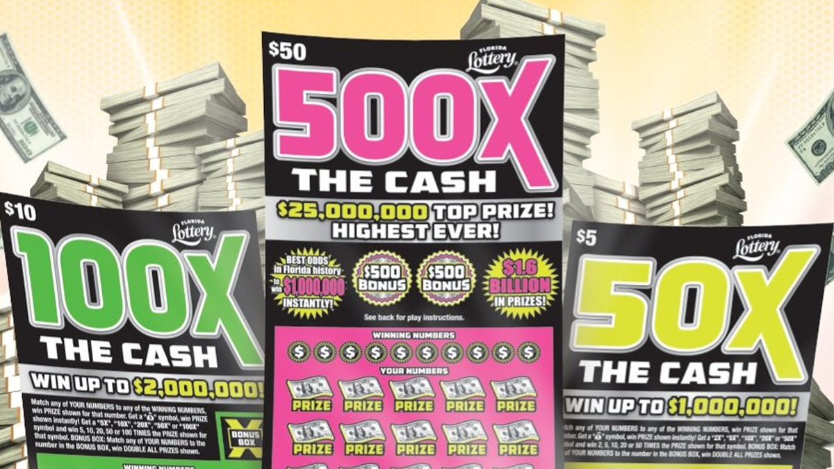 Florida lottery introduces 4 new scratch-off games, offering