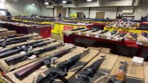 What safety measures are being taken at Florida Gun Shows