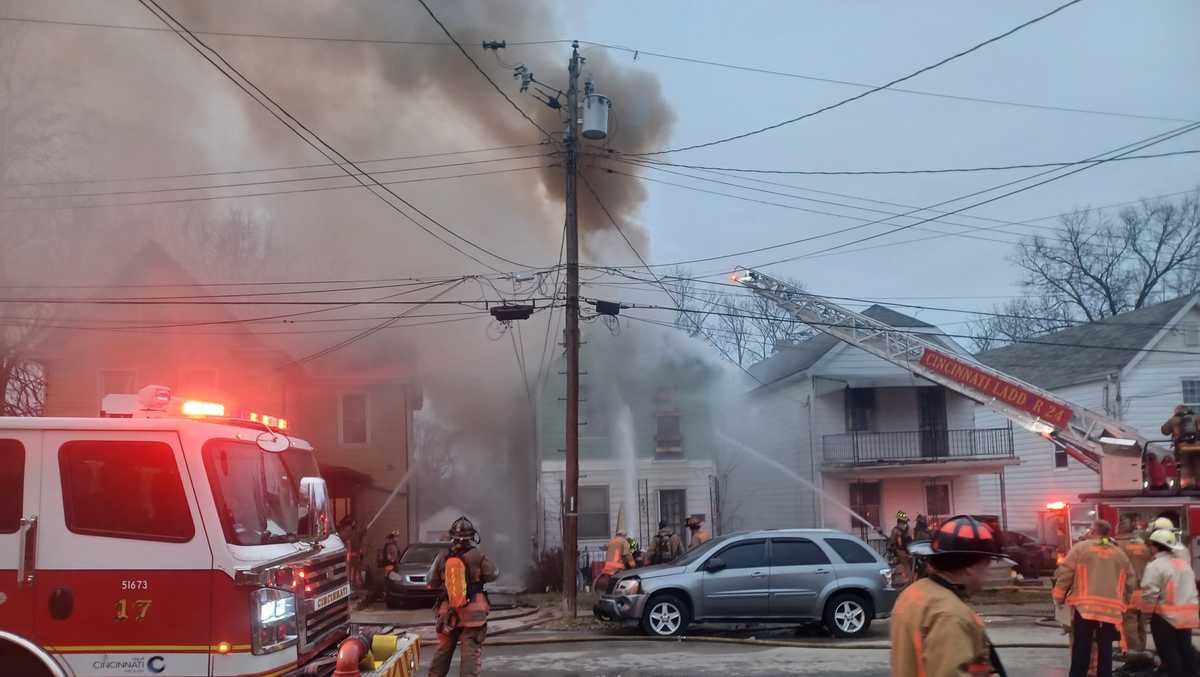 Fire: 2 people transported to hospital, house fire still blazing