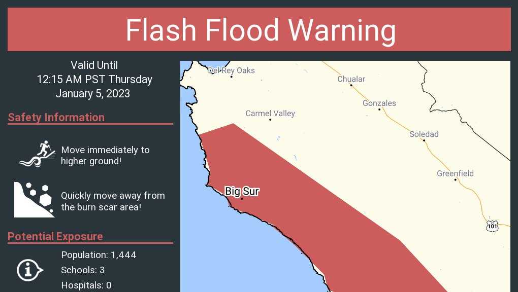 Welcome to California': Red flag warnings in north, flash flood