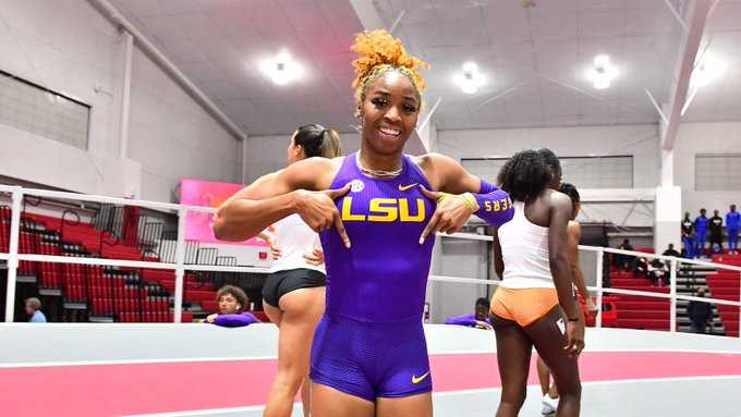 LSU track star Alia Armstrong named Louisiana's top female amateur athlete