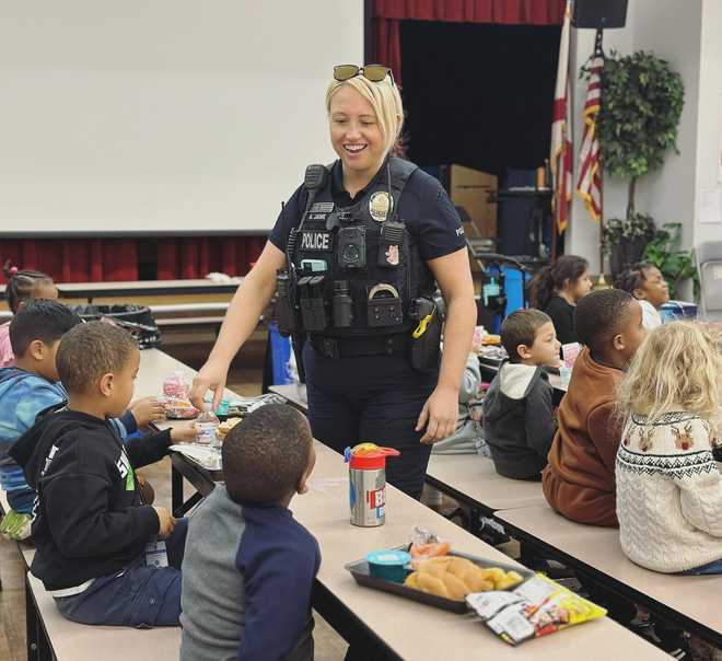 officer meets kids