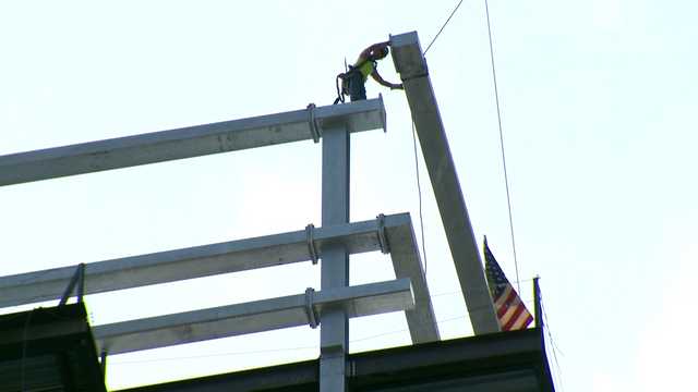 Pittsburgh FNB Financial Center final beam at construction site - Vimarsana News