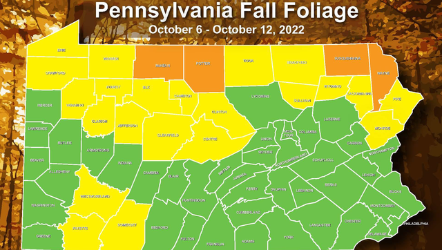 Pennsylvania fall foliage: Some parts of state approaching peak - Vimarsana News