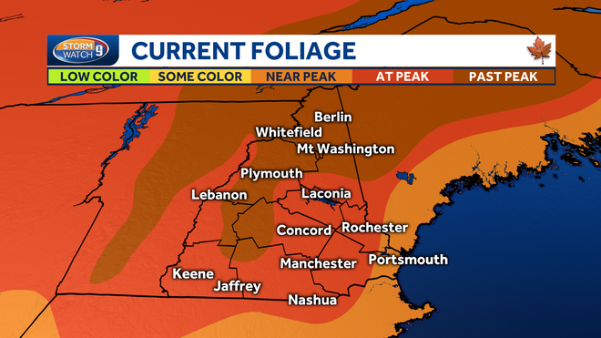 NH FOLIAGE REPORT: Fall colors popping at least a week earlier than average