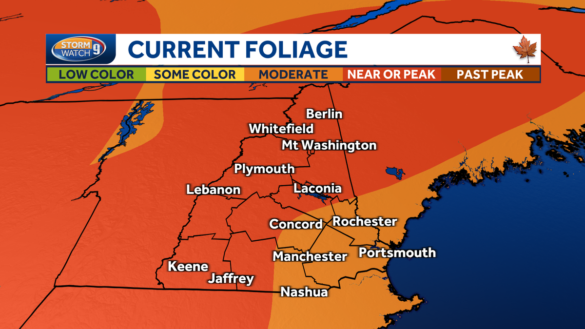 NH foliage tracker Peak colors seen across most of Granite State