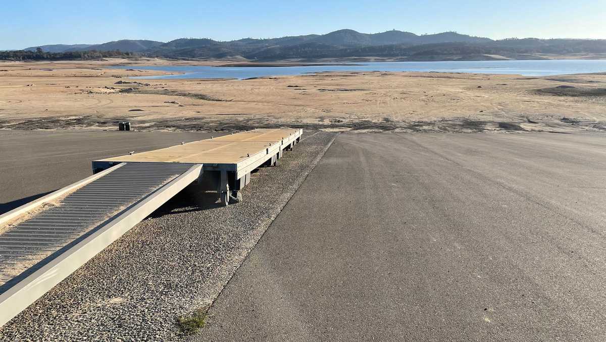 Folsom Lake water level below average