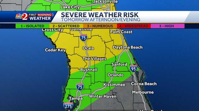 Central Florida forecast: Severe storms expected Saturday - Vimarsana News