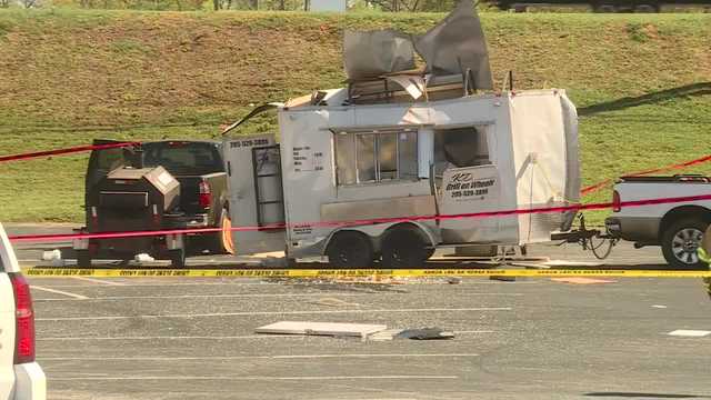 Food truck trailer propane tank explosion in Forestdale - Vimarsana News