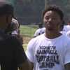 Kenneth Gainwell delivers heartfelt message from youth camp in his hometown