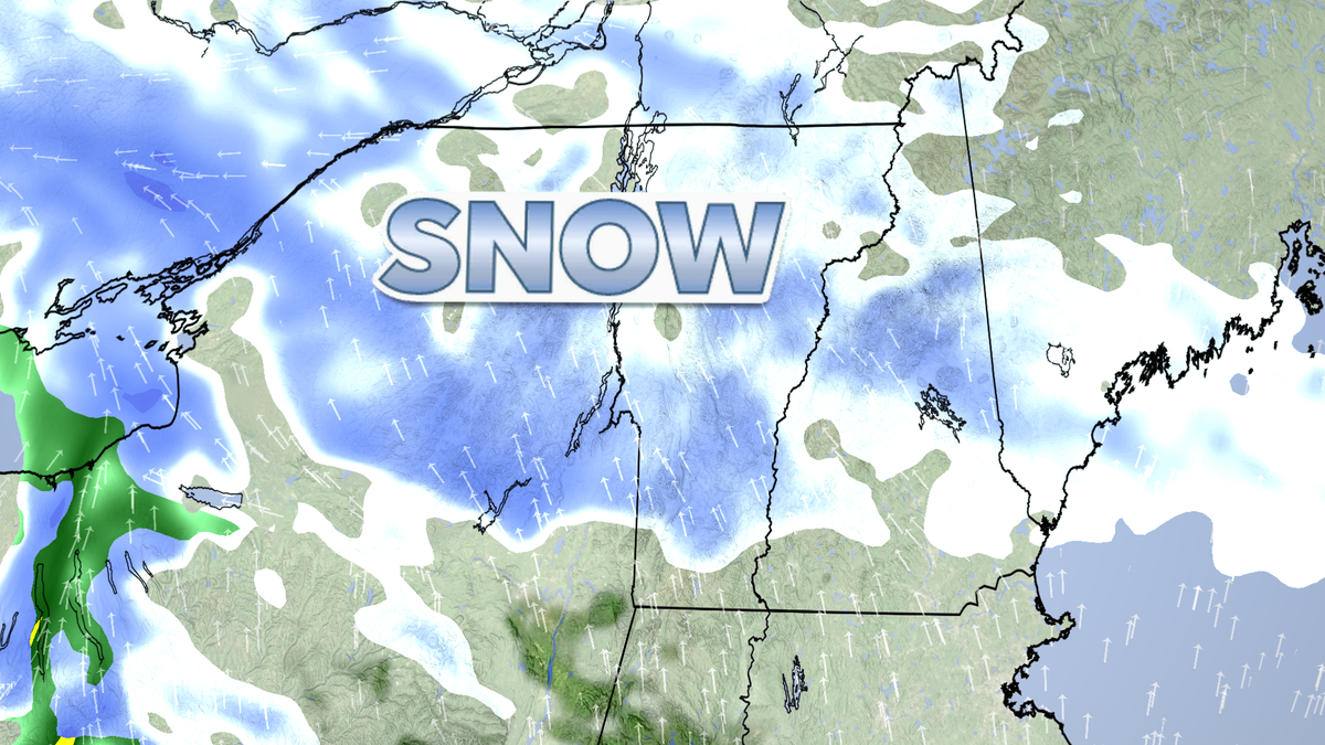 Weak clipper system to bring light snow to Vermont, New York