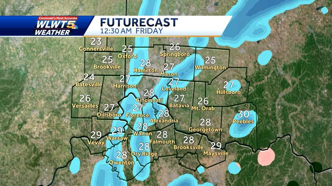 HOUR BY HOUR: Heavy rain, wind, snow move through Cincinnati