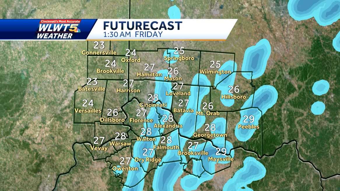 HOUR BY HOUR: Heavy rain, wind, snow move through Cincinnati
