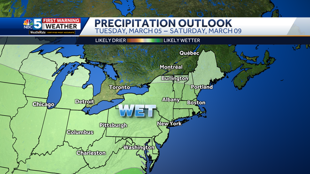 Beginning of March looks to be mild, but wet in Vermont, New York - Vimarsana News