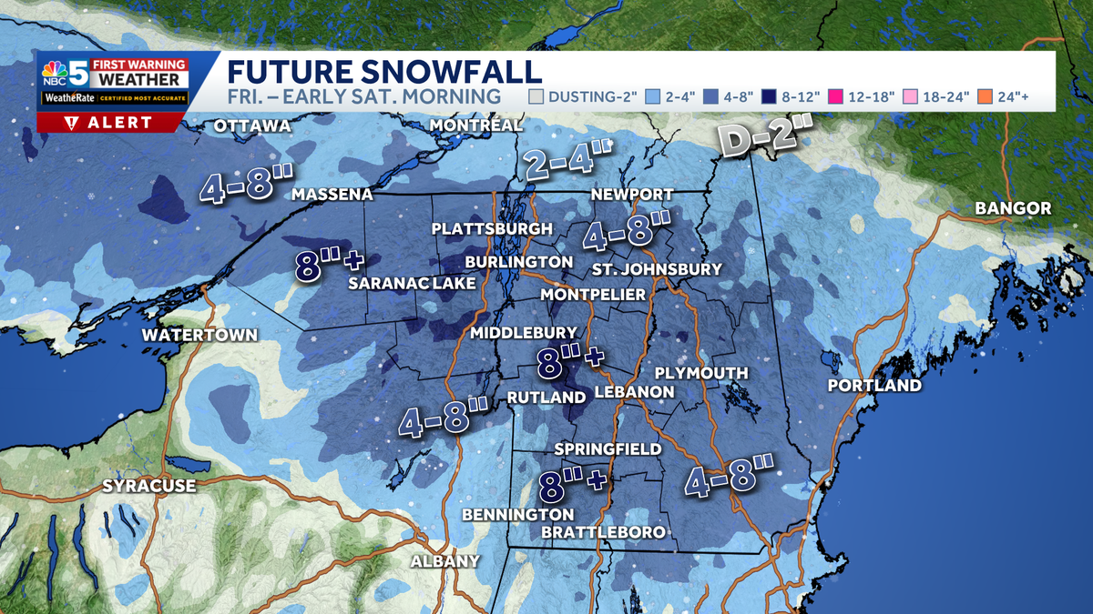 Heavy snow to bring tough travel later Friday