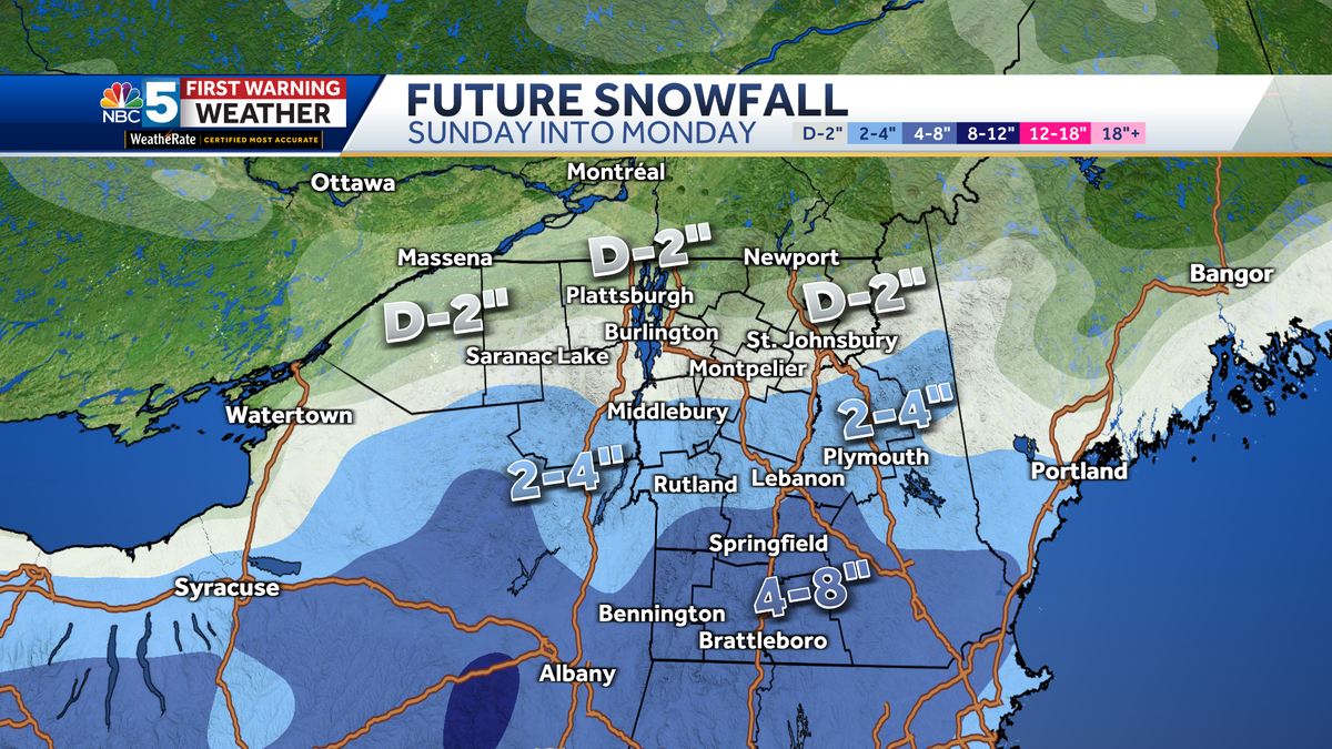 Snow to bring slippery travel Sunday night into early Monday morning