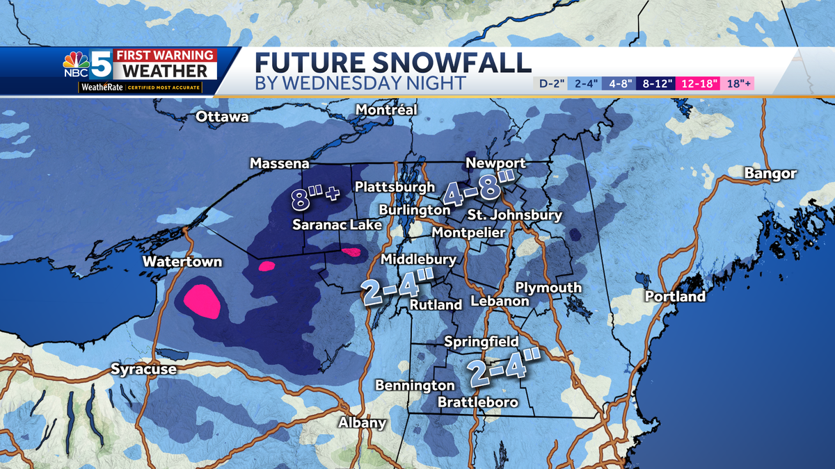 Widespread snow to create slick Wednesday morning commute