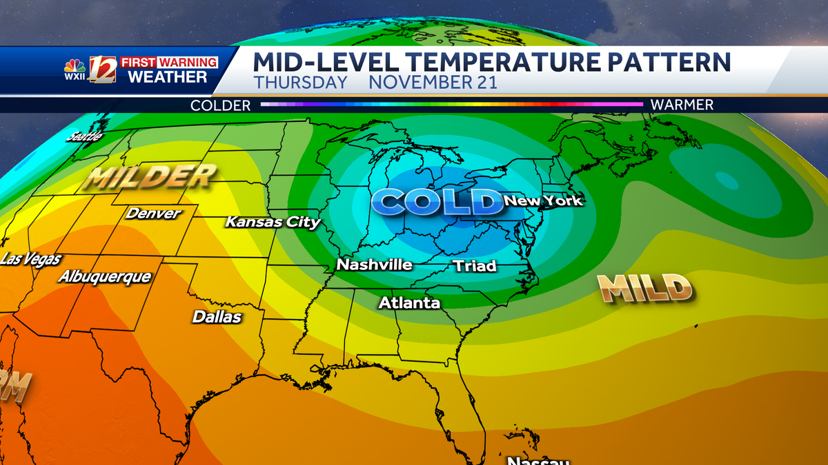 Cold Fall Blast and Tumbling Temperatures in North Carolina