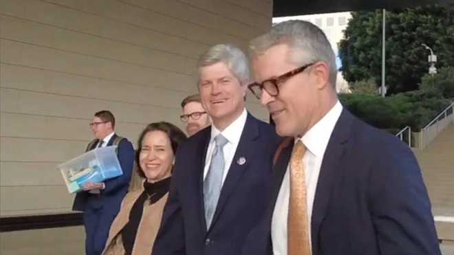nebraska congressman jeff fortenberry arrives for his federal trial in los angeles