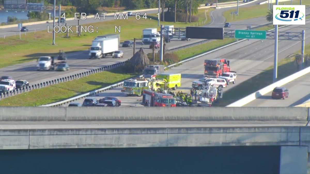 Road reopens after major crash on I4 closes all eastbound lanes