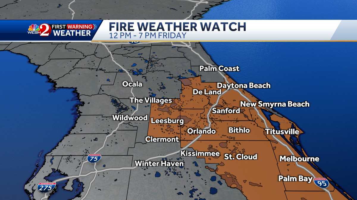 Fire weather watch in effect in Central Florida