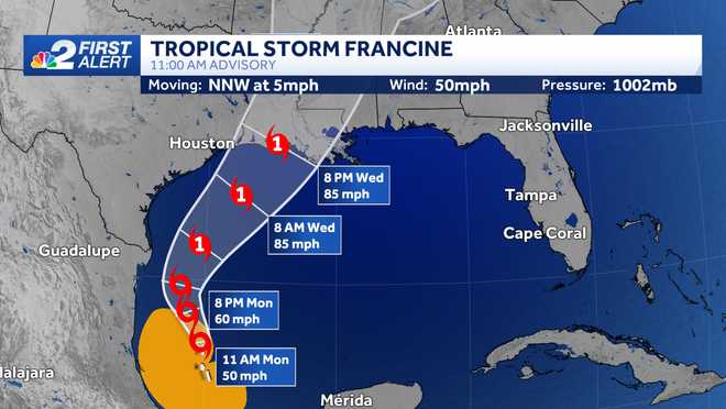 tropical storm francine