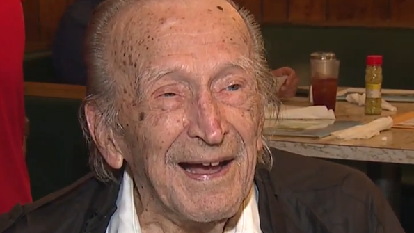 Frank Fesler was born on June 18, 1910. His friends and family gathered to honor him.