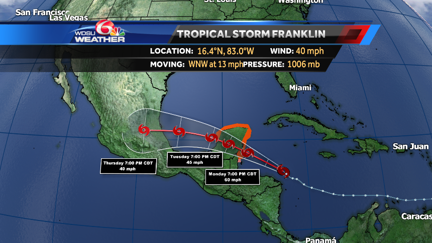 Tropical Storm Franklin Forms In Caribbean