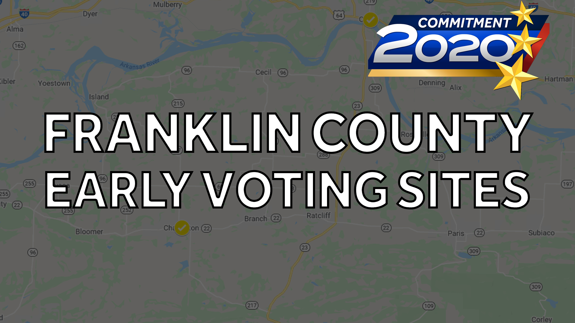 FRANKLIN COUNTY Early Voting Sites For 2020 Arkansas Primaries