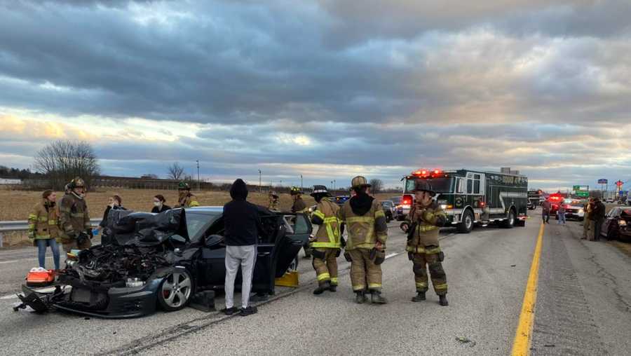 Three injured in Franklin County Crash