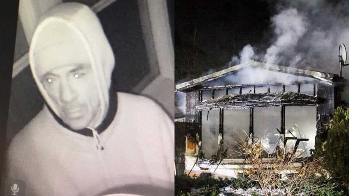 Person of interest sought after mobile home destroyed by fire in Franklin