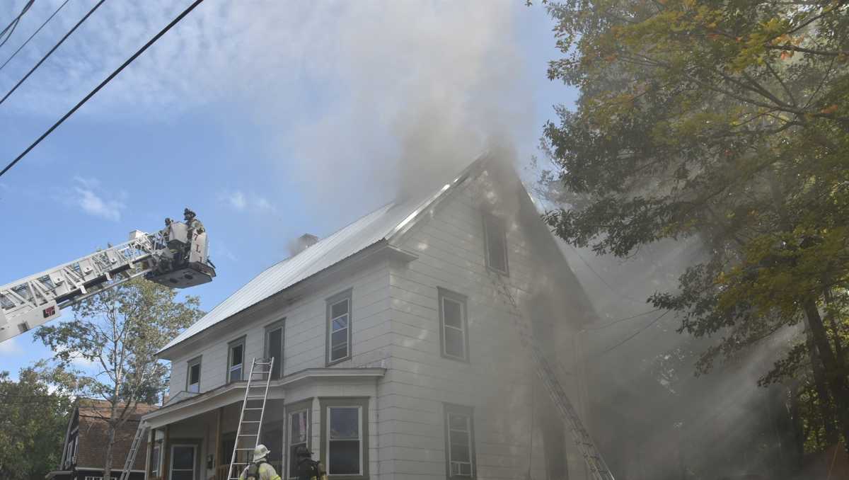 Four-alarm house fire in Franklin, three firefighters injured